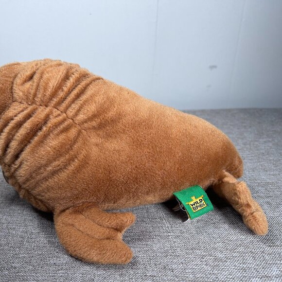 Wild Republic Saint Louis Zoo Walrus Stuffed Animal Plush Brown - Picture 9 of 12